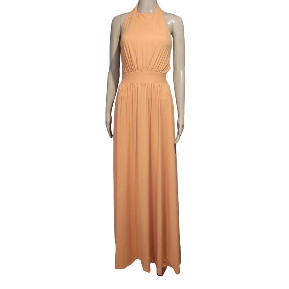 Susana Monaco x Revolve‎ High Neck Low Back 40" in Tango Size XL NWT